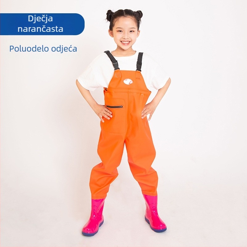 Dječji jednodjelni vodootporni kombinezon od PVC-a, brzo se suši, za sve sezone, unisex, za ribolov, plivanje i hodanje po plitkom.