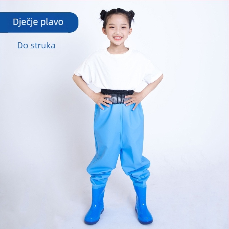 Dječji jednodjelni vodootporni kombinezon od PVC-a, brzo se suši, za sve sezone, unisex, za ribolov, plivanje i hodanje po plitkom.