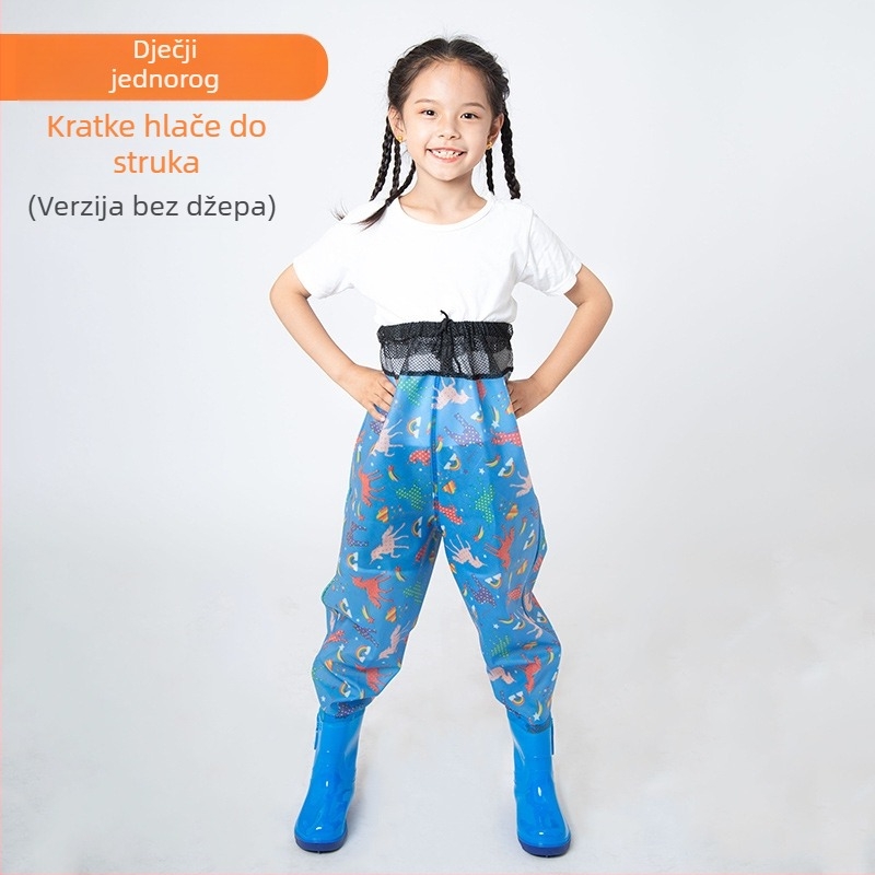 Dječji jednodjelni vodootporni kombinezon od PVC-a, brzo se suši, za sve sezone, unisex, za ribolov, plivanje i hodanje po plitkom.