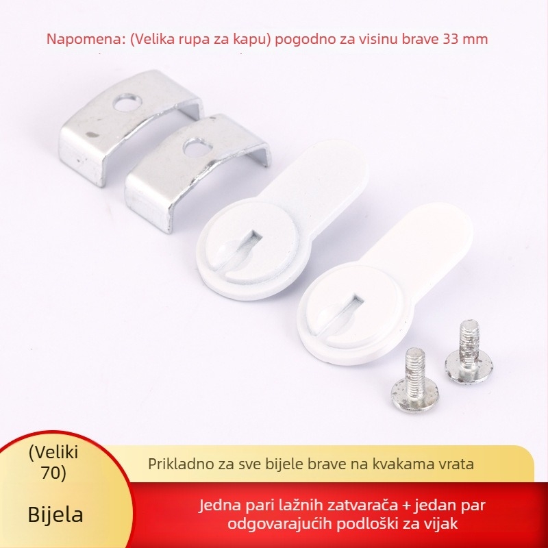 Ploča za zaključavanje od cinkovog legura, tip: ploča za zaključavanje, primjena: velike i male ploče s otvorima u obliku tikve, težina: 0.26