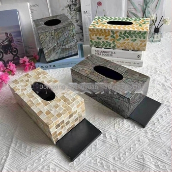 Shell inspirirana kutija za maramice za stolnu upotrebu — moderni minimalistički dizajn, zamjenjive papirnate maramice, model 985