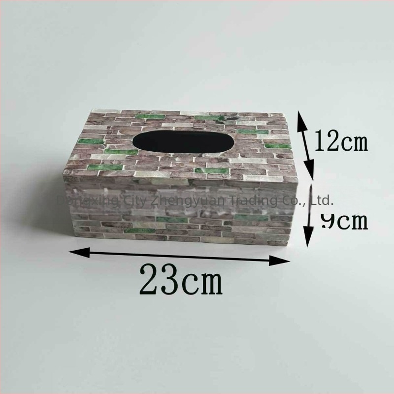 Shell inspirirana kutija za maramice za stolnu upotrebu — moderni minimalistički dizajn, zamjenjive papirnate maramice, model 985