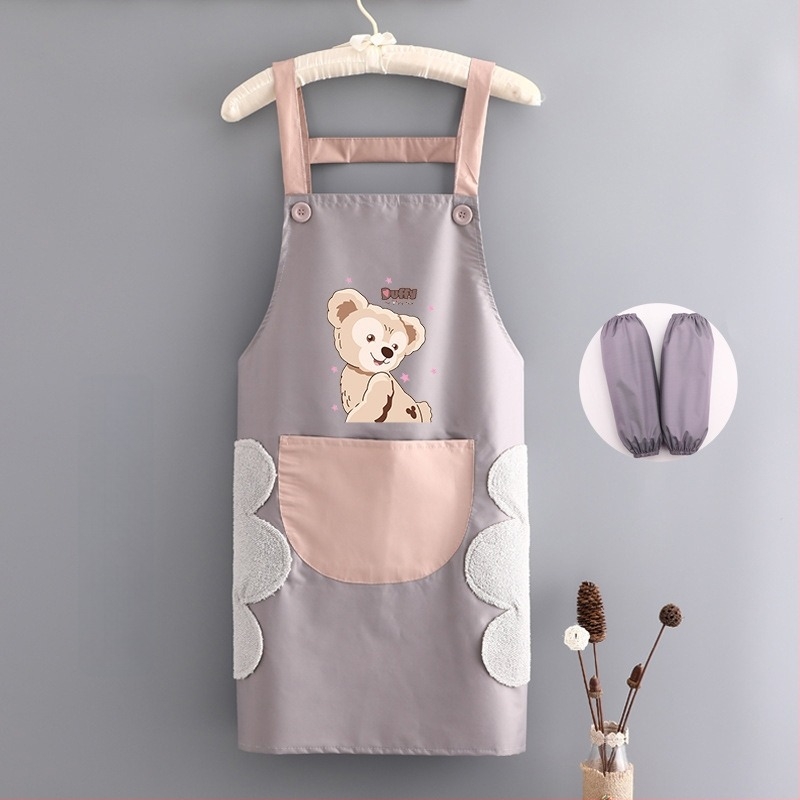 Kuhinjska pregača bez rukava, PVC, vodootporna i otporna na ulje, s motivom crtani film