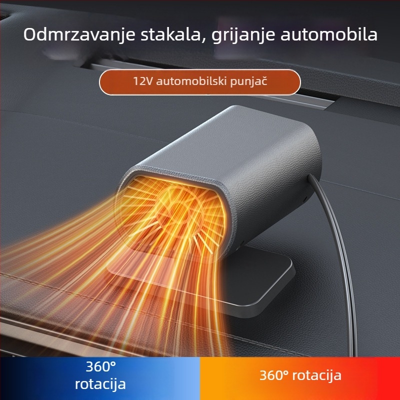 Automobilski grijač Bymaocar BY-1580, 65W, Plastika, s vakuum prisavom za pročišćavanje zraka i odmagljivanje