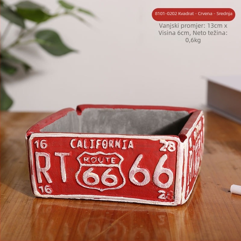 Pepeljara u obliku gume, stolna, minimalističko-industrijski dizajn, model AS65465161