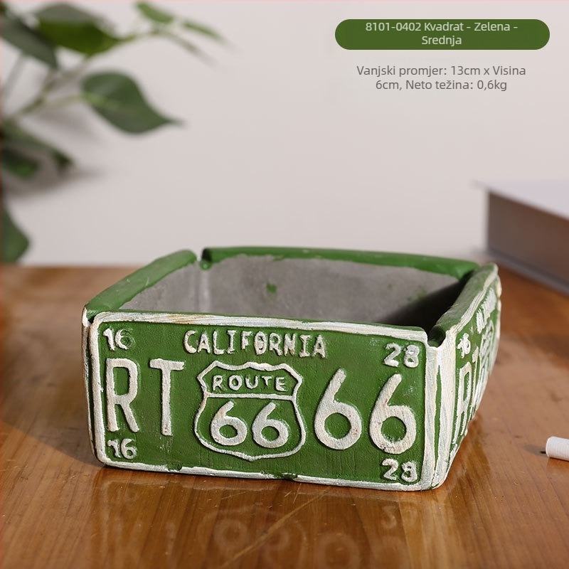 Pepeljara u obliku gume, stolna, minimalističko-industrijski dizajn, model AS65465161