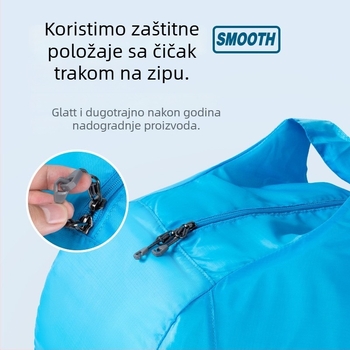 Unisex ultra lagana sklopiva putna duffel torba, 36–55L, poliester