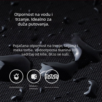 Unisex ultra lagana sklopiva putna duffel torba, 36–55L, poliester