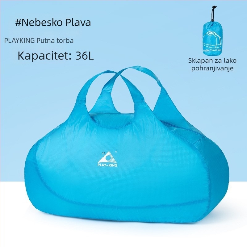 Unisex ultra lagana sklopiva putna duffel torba, 36–55L, poliester