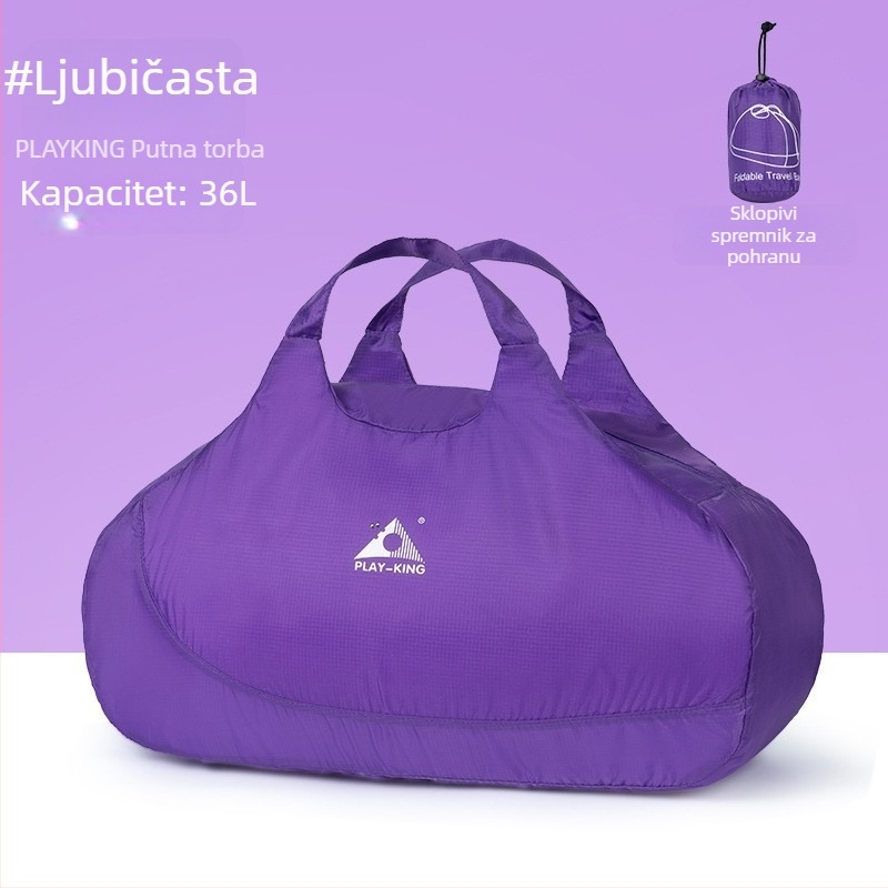 Unisex ultra lagana sklopiva putna duffel torba, 36–55L, poliester