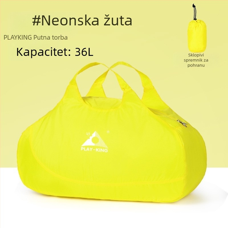 Unisex ultra lagana sklopiva putna duffel torba, 36–55L, poliester