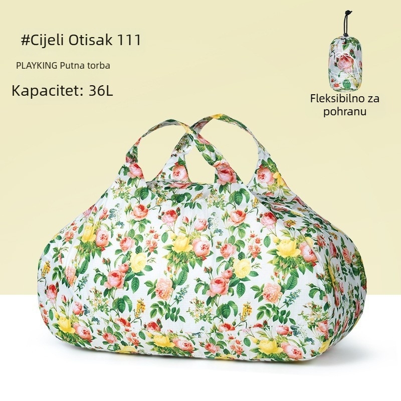 Unisex ultra lagana sklopiva putna duffel torba, 36–55L, poliester