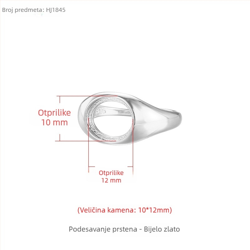 Baza prstena od bakra s prilagodljivim otvorom, ovalni oblik, unisex originalni dizajn, elektroplatirani završni sloj