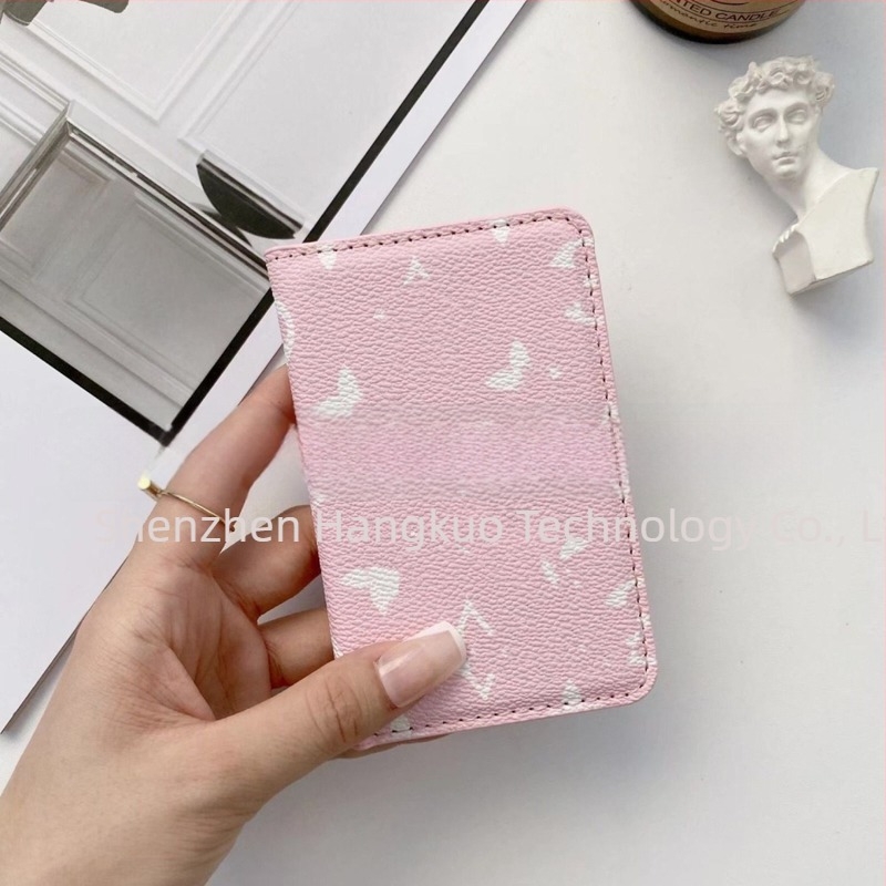 Novčanik za kartice s dvije preklopa, PU materijal, karirani uzorak, unisex, euro-američki retro stil