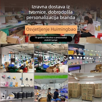 Stolna lampa za učenje s držačem za pisaće olovke (CRI ≥95; metalno sjenilo; inteligentna kontrola; 220V; gumb prekidač)