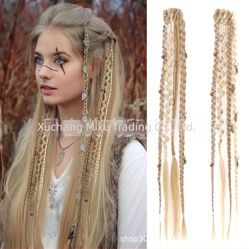 Produžetak kose s pletenicama, marka Aisi, model Bz, žica otporna na visoke temperature, ravna kosa, mehanizam obrade