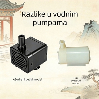 Stolni fontan za dnevni boravak i kućnu radnu površinu — vodeni tok za privlačenje bogatstva, dekorativni pejzaž; materijali: plastika i smola; kategorija: resin crafts; šifra proizvoda: 6fhyfnt8