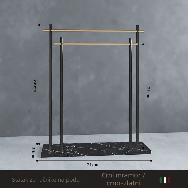 Stalak za ručnike na podu od željeza, novi kineski stil, Watermarks certifikat, porijeklo Kina, broj certifikata 1