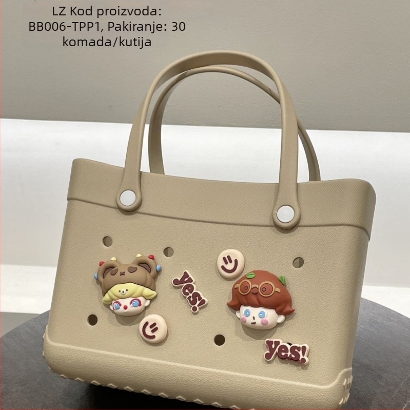 Crossbody torba EVA, vodoravni kvadratni oblik, gradski minimalistički stil, unutarnji džepovi za telefon, iskaznicu i prijenosno računalo