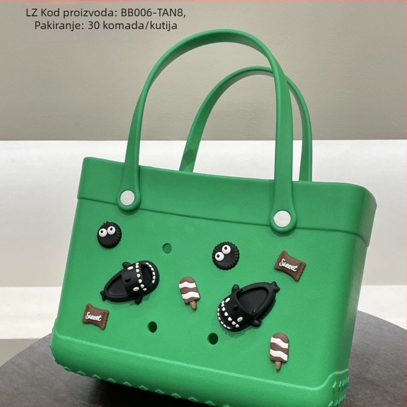 Crossbody torba EVA, vodoravni kvadratni oblik, gradski minimalistički stil, unutarnji džepovi za telefon, iskaznicu i prijenosno računalo