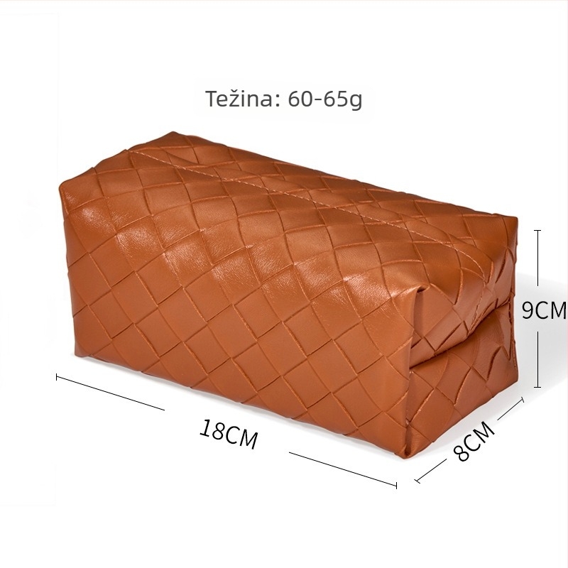 PU kožna stolna kutija za maramice s izvlačnim dizajnom – vodootporna, višestruka namjena, pogodna za dom, hotel i restoran