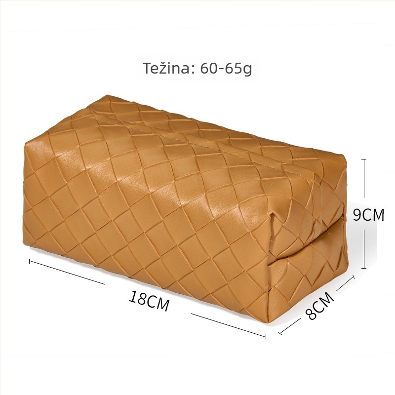 PU kožna stolna kutija za maramice s izvlačnim dizajnom – vodootporna, višestruka namjena, pogodna za dom, hotel i restoran