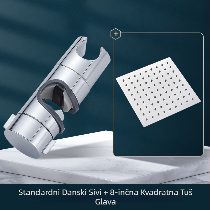 Držač za tuš s dizalom šipke, univerzalno bez bušenja, podesiva donja sjednica i klizni omotač — Carpenter Ding