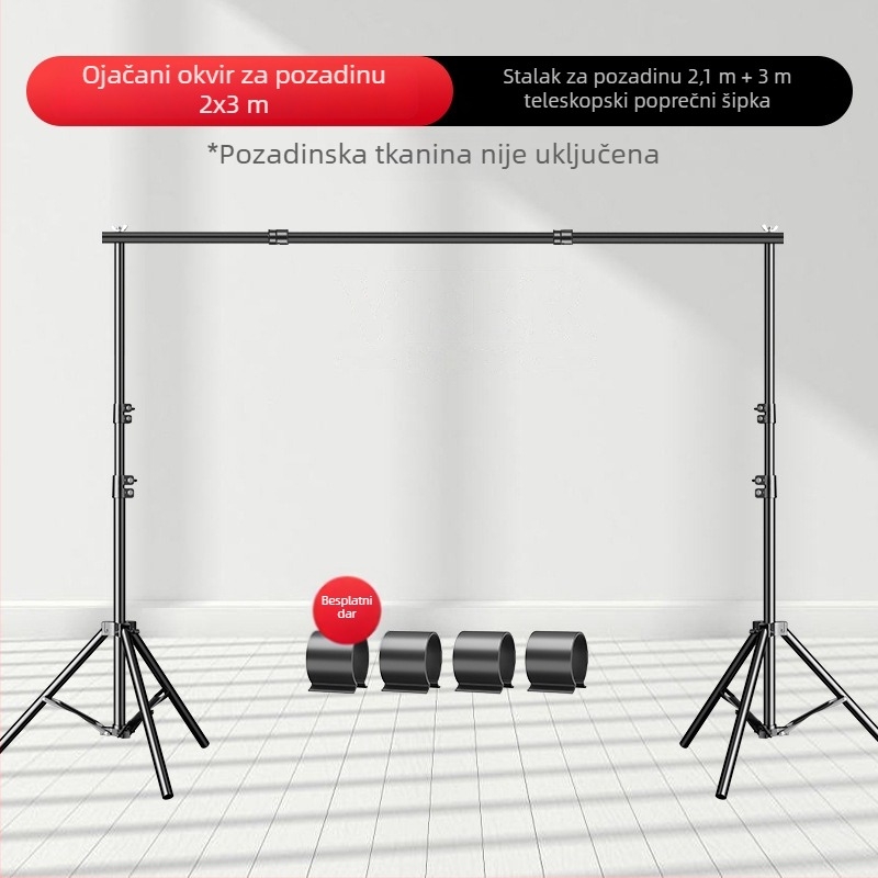 Izvlačni okvir pozadine za fotografiranje proizvoda, težina 2
