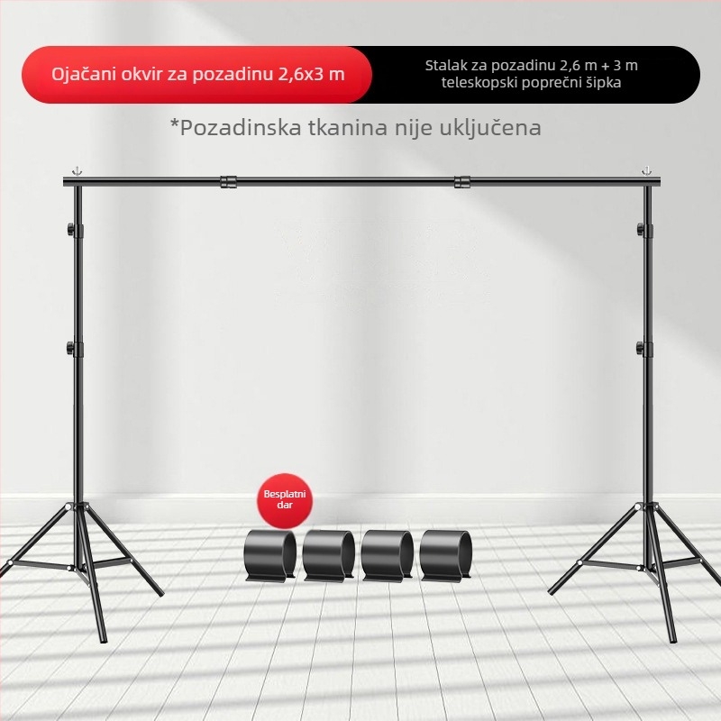 Izvlačni okvir pozadine za fotografiranje proizvoda, težina 2