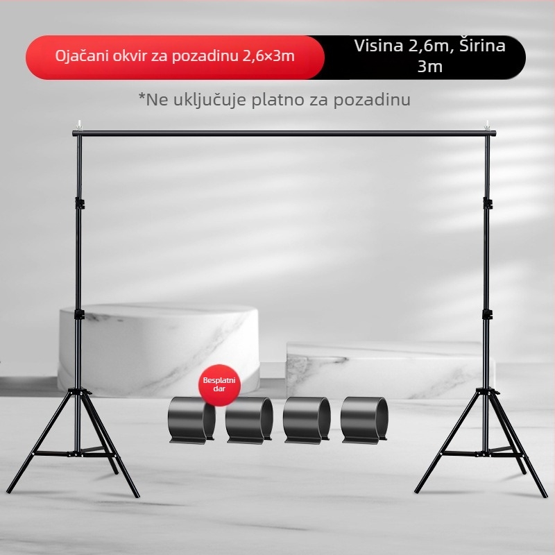 Izvlačni okvir pozadine za fotografiranje proizvoda, težina 2