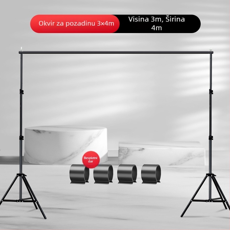 Izvlačni okvir pozadine za fotografiranje proizvoda, težina 2