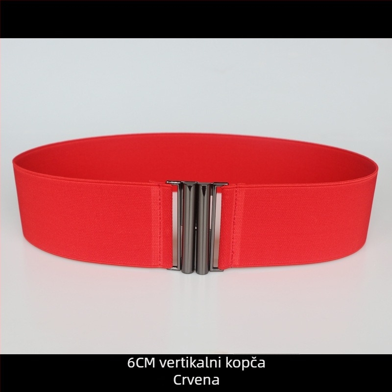 Elastični kaiš za struk za haljine, prugasti uzorak, s jednim krugom, meka površina