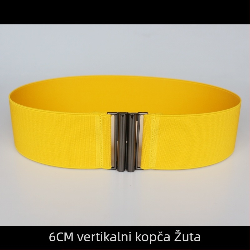 Elastični kaiš za struk za haljine, prugasti uzorak, s jednim krugom, meka površina