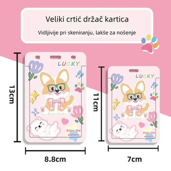 ABS Držač Kartica, Crtani Stil, Anti-Gubitak Zaštitni Omot Za Studentsku/Kampus Karticu, Knjižničnu Karticu i Igre/Identifikacijske Kartice