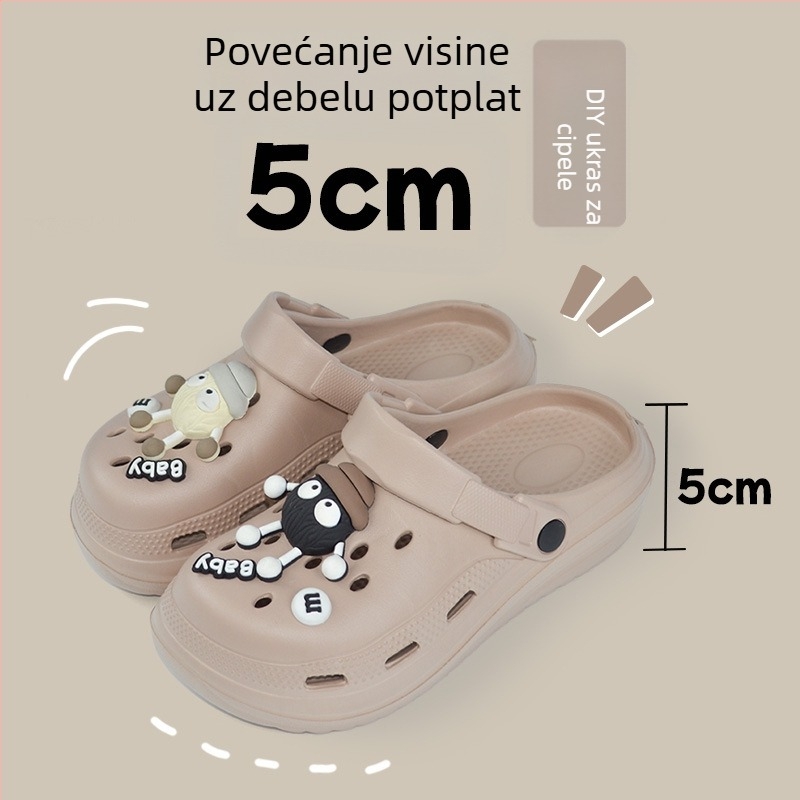 Unisex vrtne cipele s EVA gornjim dijelom, prozračne, s mjehurićastom podlogom