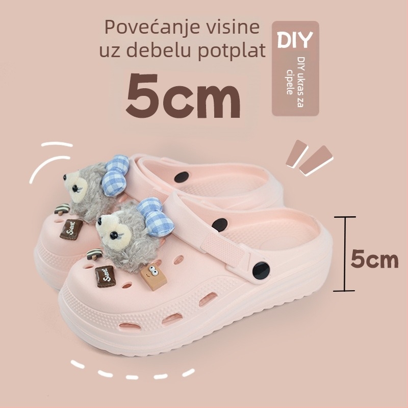 Unisex vrtne cipele s EVA gornjim dijelom, prozračne, s mjehurićastom podlogom