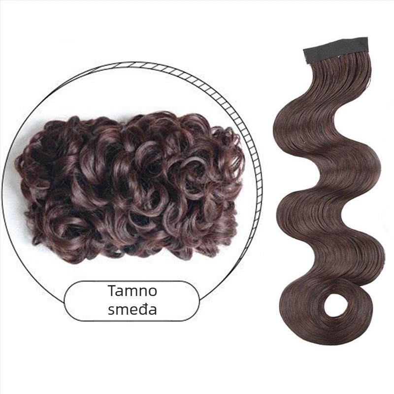 Perika s šiškama Yuxinde — visokotemperaturna vlakna, oblikovanje, starovinski stil velikih valova, šiške u stilu Republike Kine, inspirirano starim Šangajem