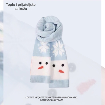 Ženski zimski šal — warp-knitted, održava toplinu, zima, glavni materijal >96%, Podrijetlo: Hangzhou, moderni gradski stil