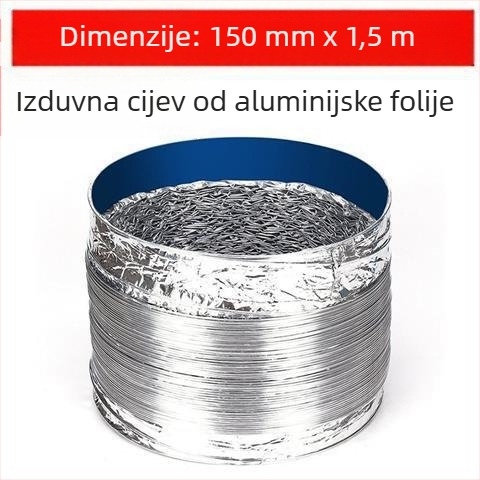 Kuhinjski odvod dima, debela trostruka cijev, teleskop, spajanje: poveži se