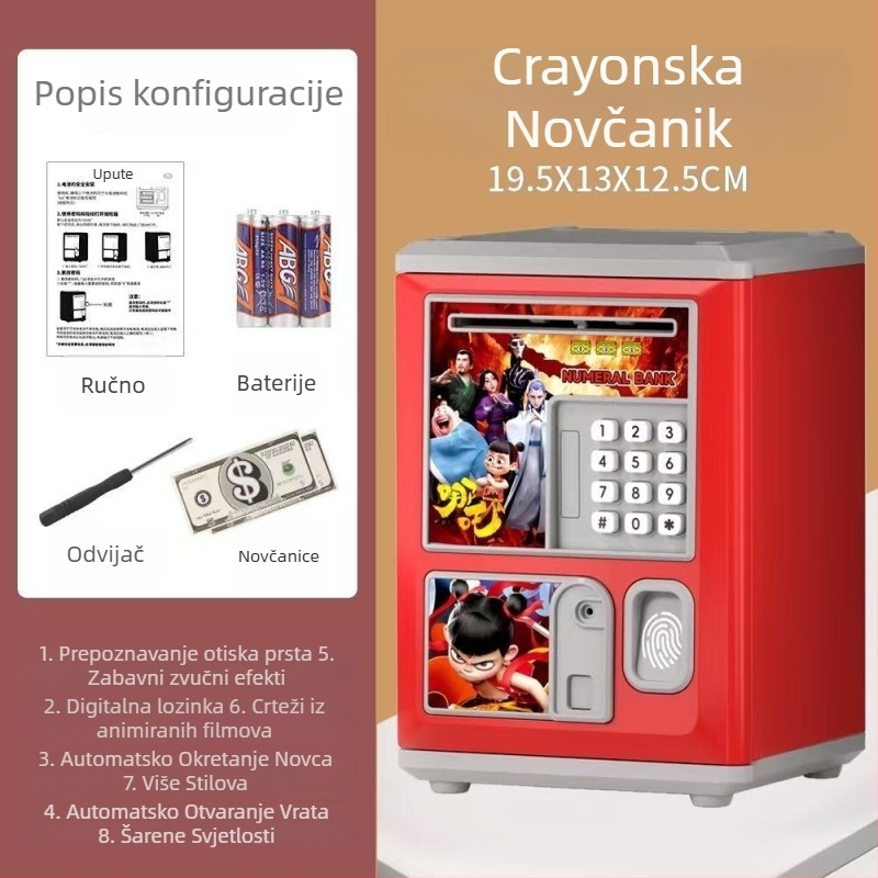 Aoxian dječji pametni novčanik, plastični, oblik životinje, crtani stil, savršen rođendanski dar