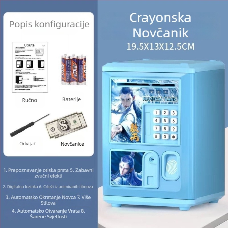 Aoxian dječji pametni novčanik, plastični, oblik životinje, crtani stil, savršen rođendanski dar