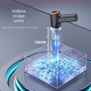 Ručni bežični usisavač za auto, s usisnom snagom 11000 Pa, napon 7,4 V, snaga 120 W, model 3101, funkcija za naduhivanje i LED rasvjetu.