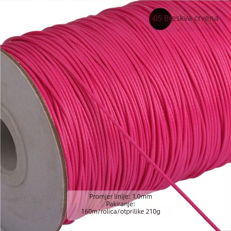 Voskovano vlakno za nakit od poliestera, Bodhi materijal, ručno tkanje, prirodni stil