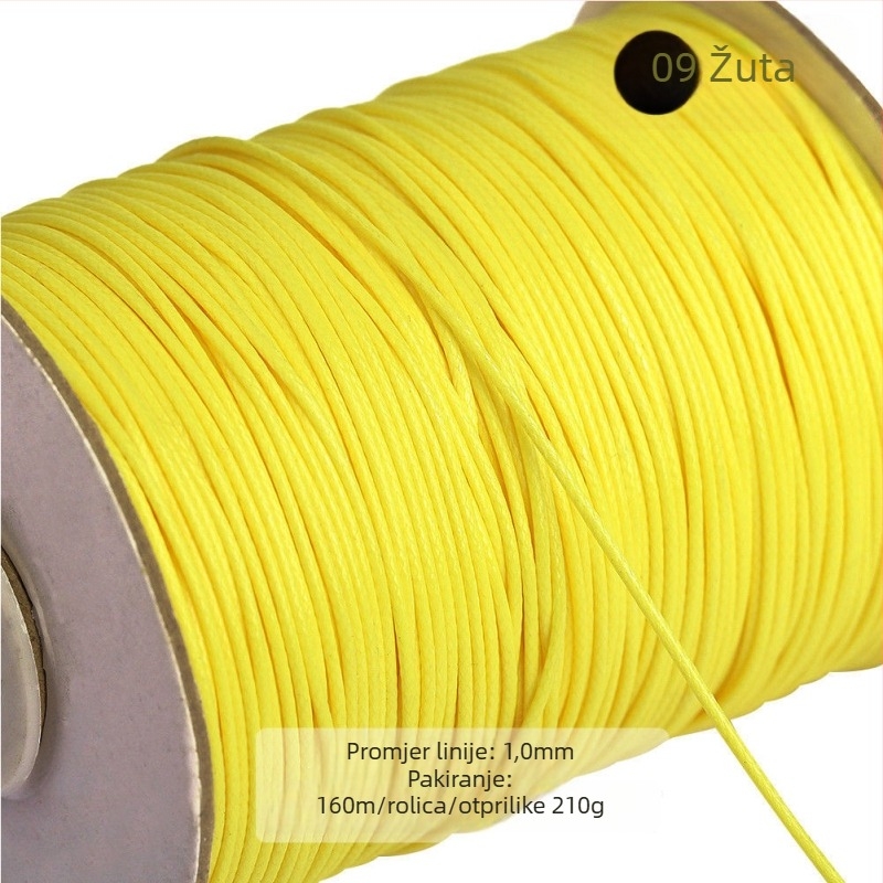 Voskovano vlakno za nakit od poliestera, Bodhi materijal, ručno tkanje, prirodni stil