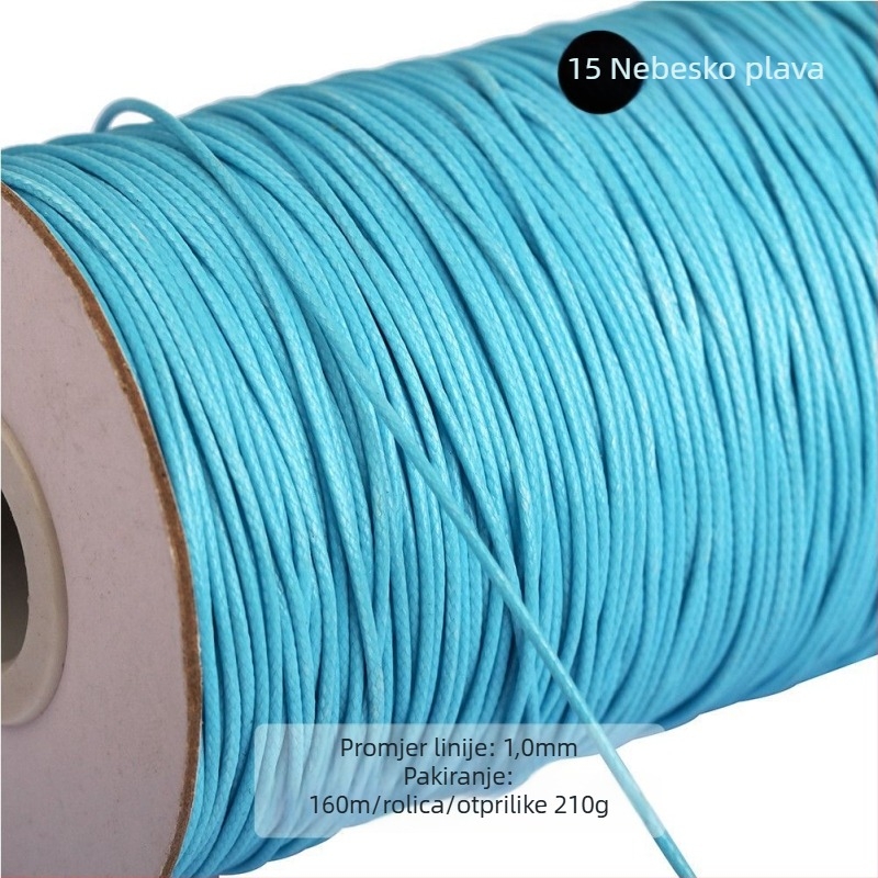 Voskovano vlakno za nakit od poliestera, Bodhi materijal, ručno tkanje, prirodni stil