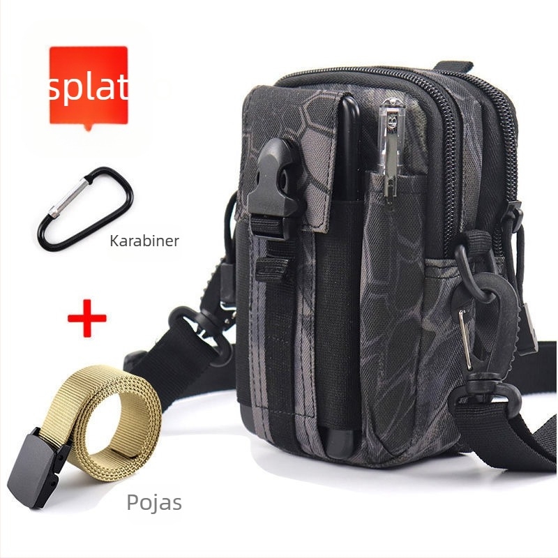 Muška taktička pojasna torba za telefon, višefunkcionalna vanjska torba, Oxford platno, za biciklizam