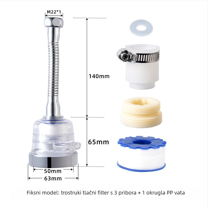 Tuš glava s gornjim mlazom, plastična, masaža, mjehurići, kiša, 0-90C, 0.6 MPa