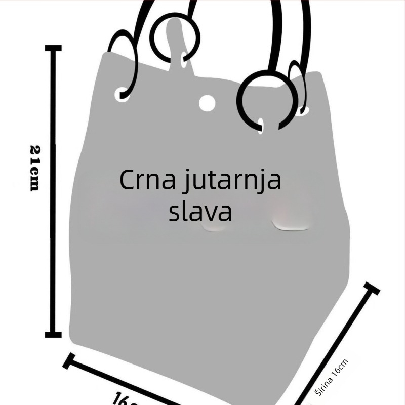 Ženska pletena tote torba s cartoon motivom, poliesterska tkanina, ovalni oblik, zaključavanje, unutarnja džep za prijenosno računalo