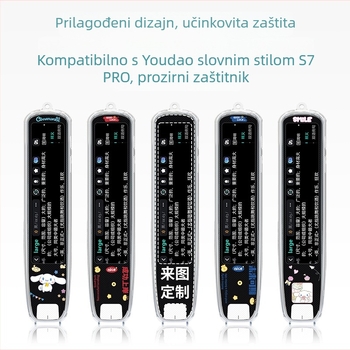 Xuanyue Prozirni TPU zaštitni poklopac za olovku za Youdao S7 Pro – pametni prijevodni olovka, otporan na habanje, prilagodljiv