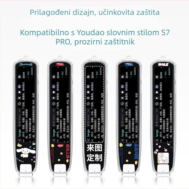 Xuanyue Prozirni TPU zaštitni poklopac za olovku za Youdao S7 Pro – pametni prijevodni olovka, otporan na habanje, prilagodljiv